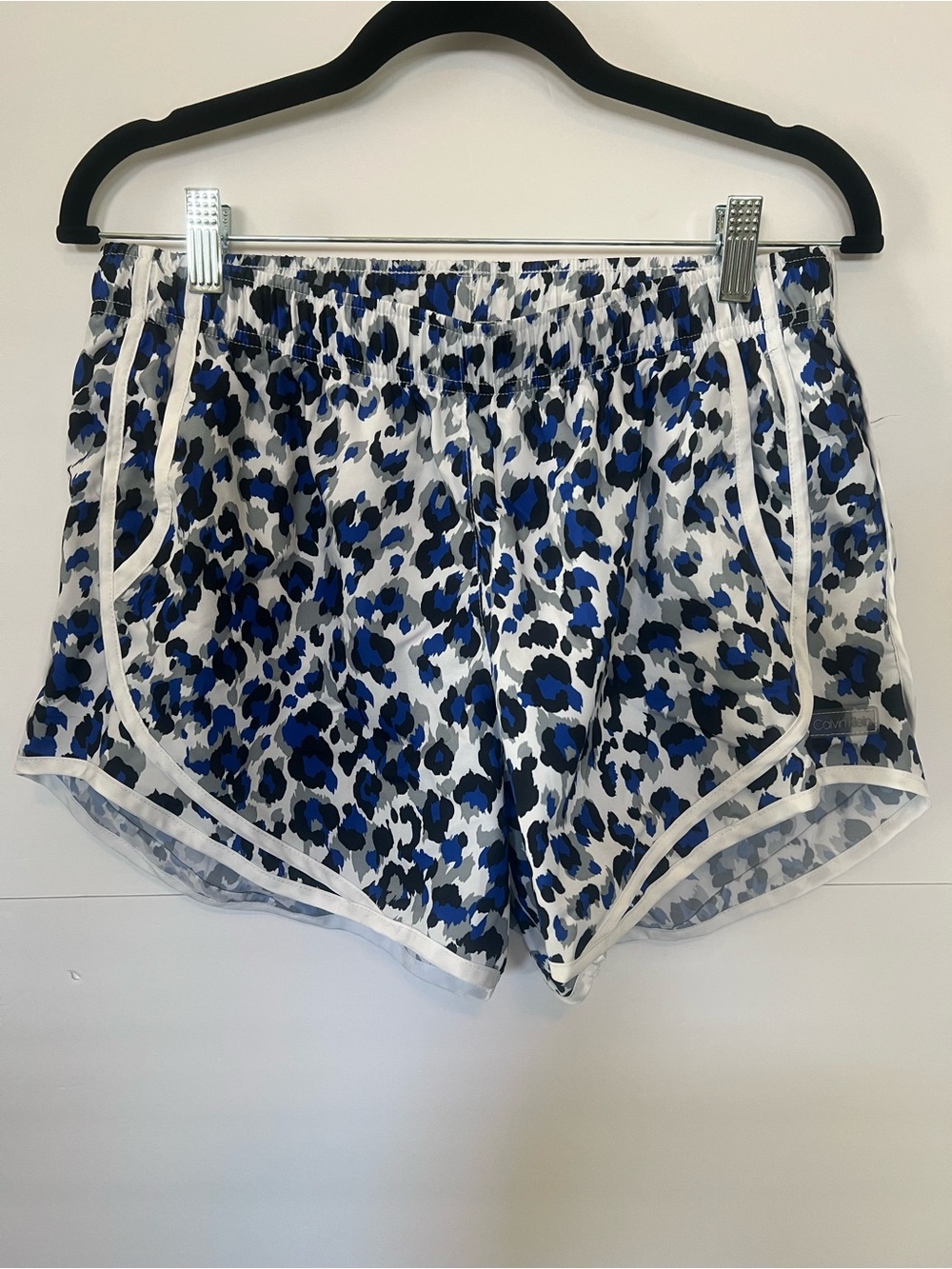 Calvin Klein Leopard Print Women’s Athletic Shorts, size Medium